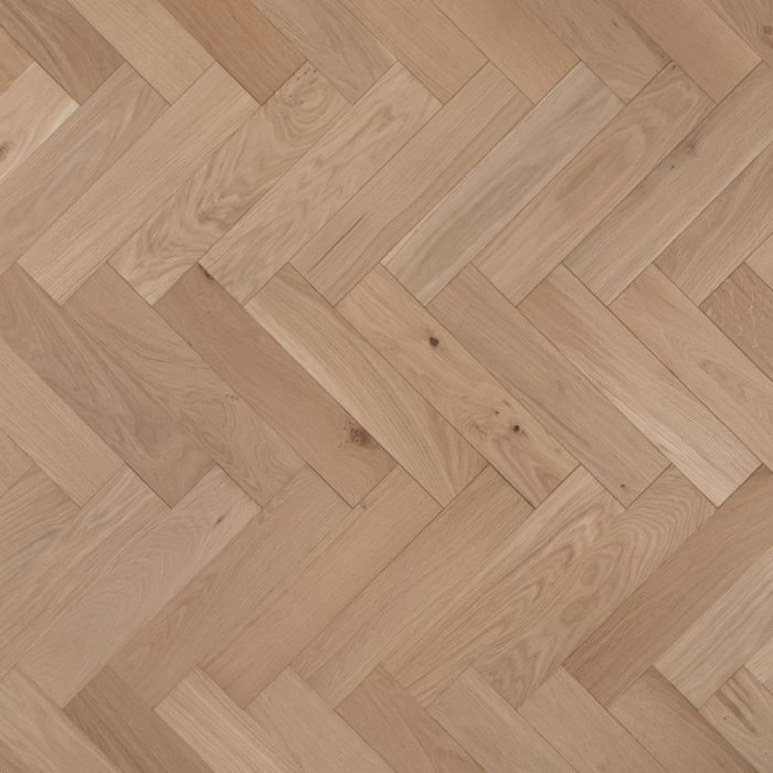 Engineered Herringbone Unfinished Oak