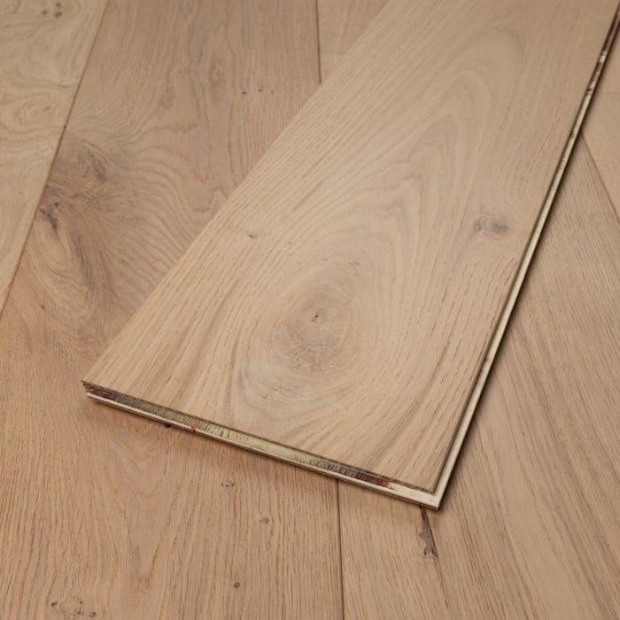 Engineered Invisible Lacquered Rustic Click Oak Flooring