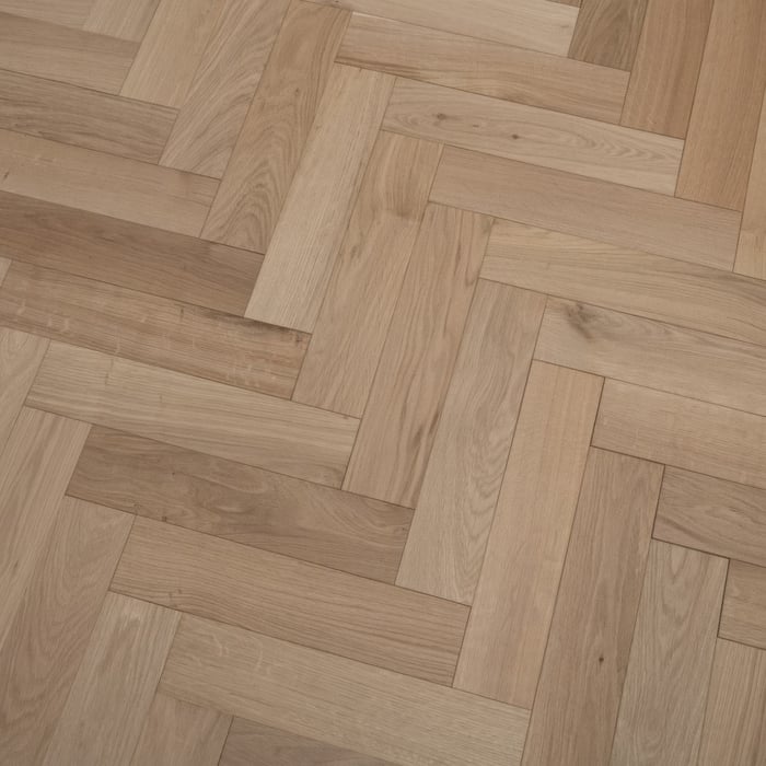 Solid Oak Herringbone Unfinsihed Wood Flooring