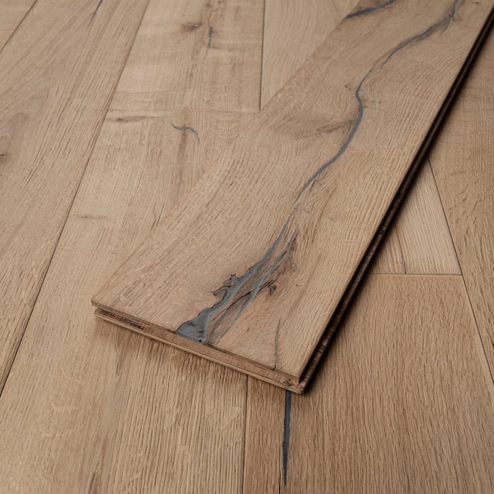 Engineered Antique Distressed Unfinished Oak