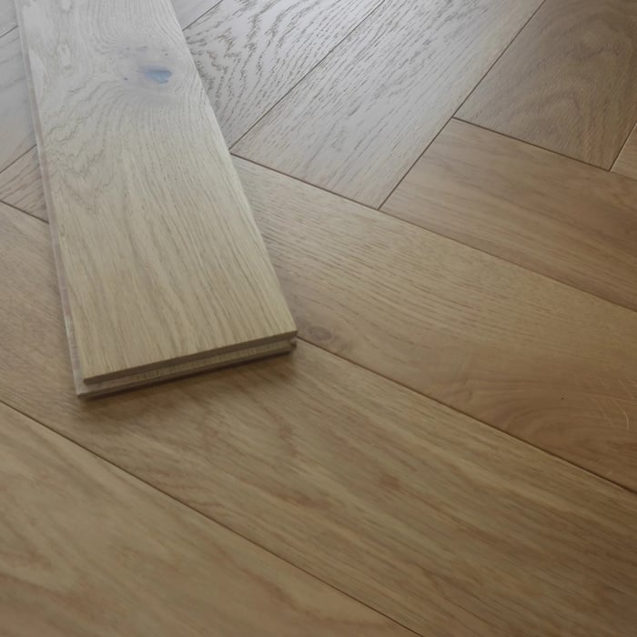 Engineered Herringbone Brushed Matt Lacquered