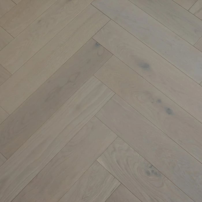 Engineered Herringbone White Oiled