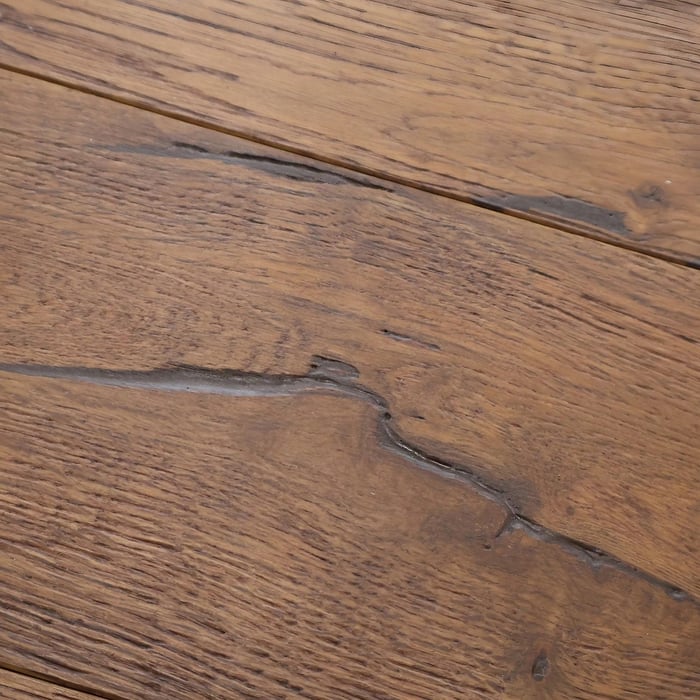 Engineered Herringbone Antique Brown Brushed Uv Oiled