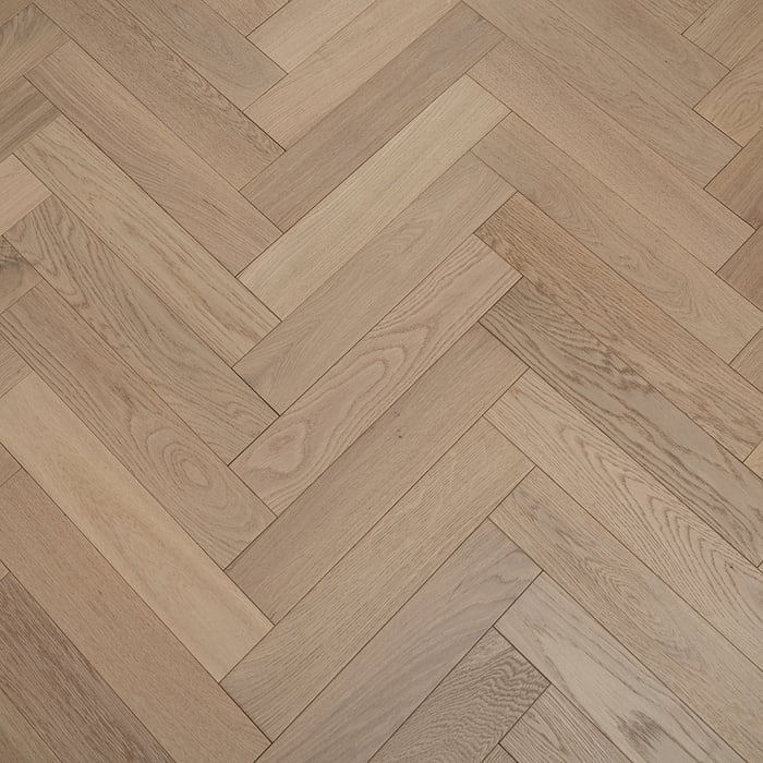 Engineered Herringbone Prime Grade White Oiled