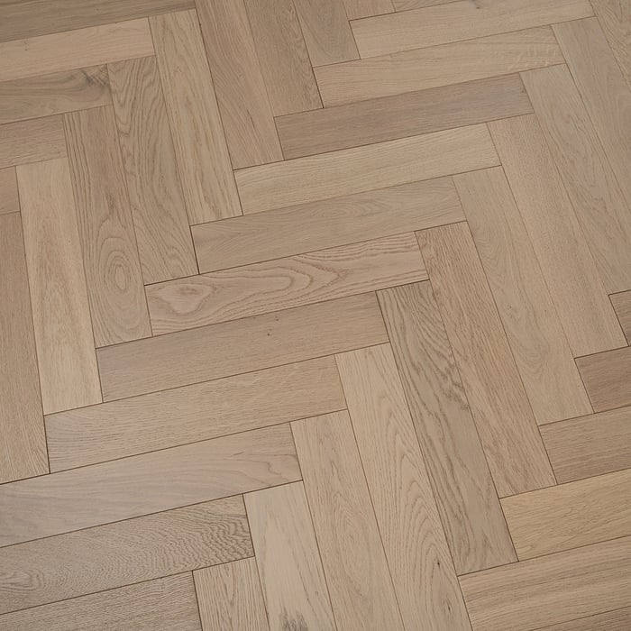 Engineered Herringbone Prime Grade White Oiled