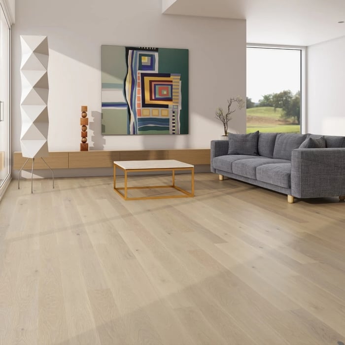 Engineered White Washed Brushed Matt Lacquered Rustic Grade