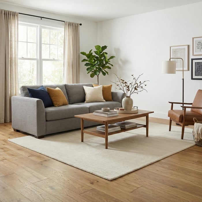 Engineered Golden Wheat Brushed Matt Lacquered