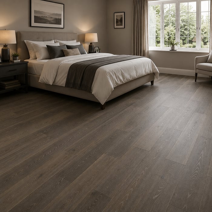 Engineered Smoked Grey Brushed Matt Lacquered