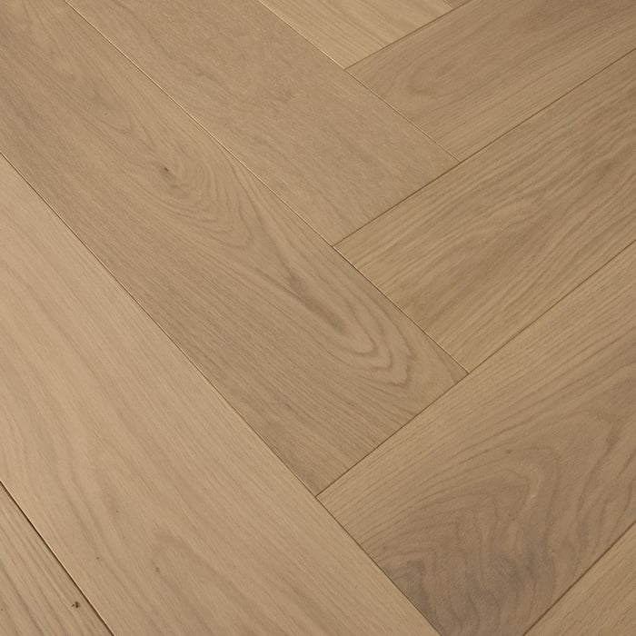 Engineered Herringbone Click White Oiled Prime Grade
