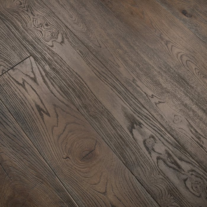Engineered Antique Distressed Black Oiled