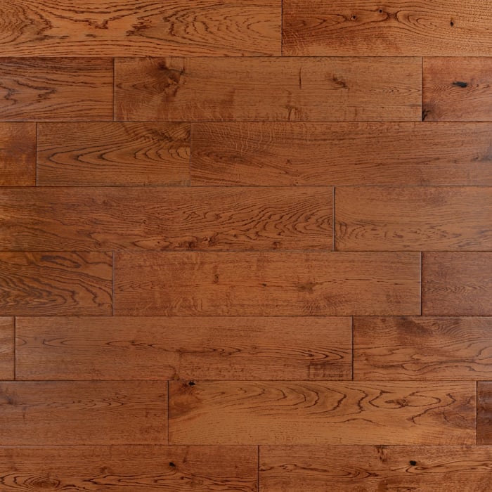 Solid Oak Uv Golden Hand scrapped Matt Lacquered Oak