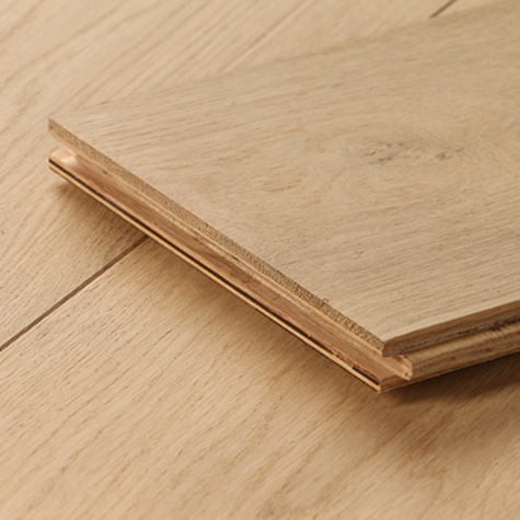 Solid Oak Rondo Natural Lacquered 18mm X 125mm